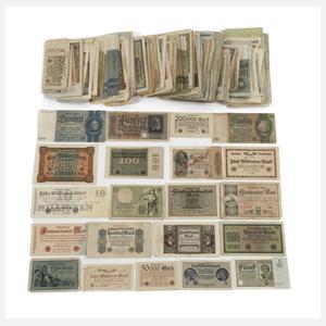 Konvolut alte Geldscheine