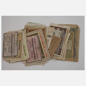 Konvolut alte Geldscheine