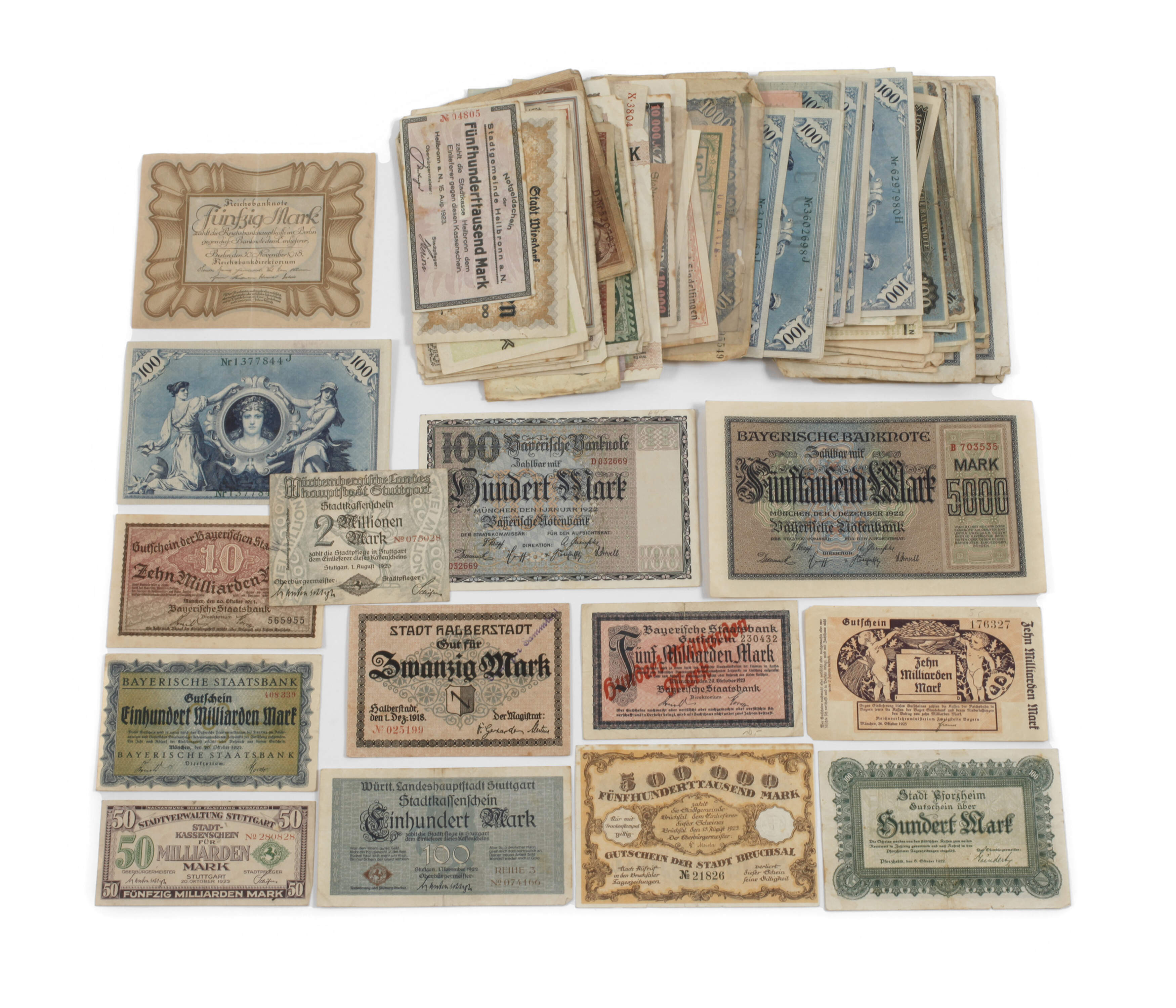 Konvolut alte Geldscheine