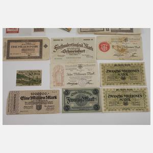 Konvolut Notgeldscheine Unterfranken