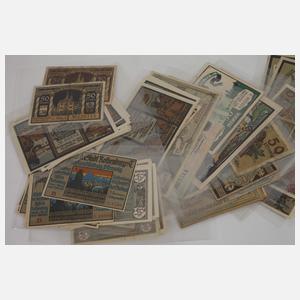 Konvolut Notgeldscheine Unterfranken