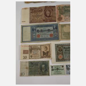 Konvolut alte Geldscheine
