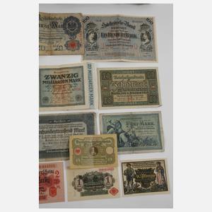 Konvolut alte Geldscheine