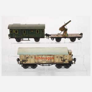 Drei Märklin Eisenbahnwagons