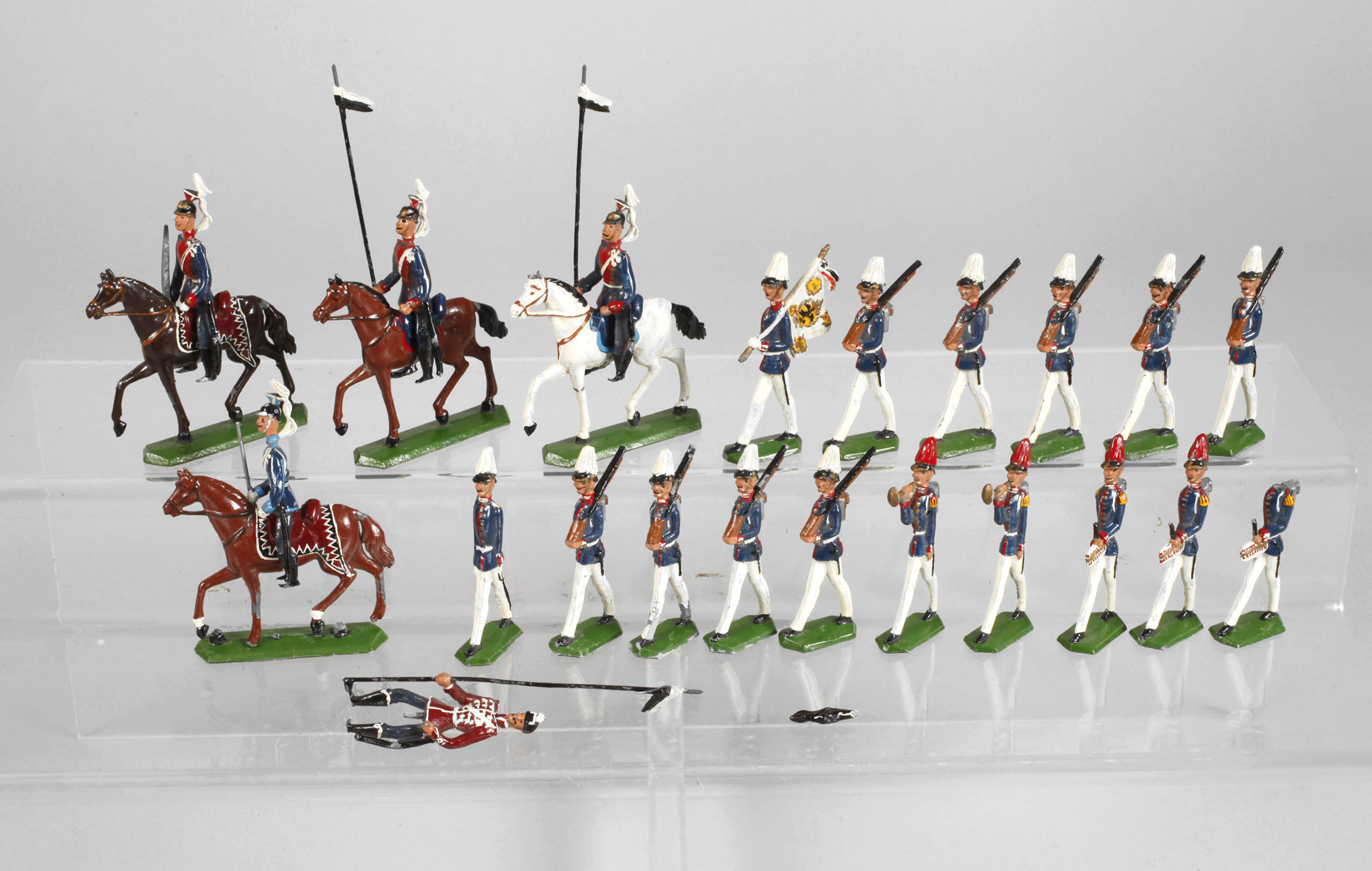 Satz Zinnsoldaten