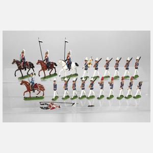 Satz Zinnsoldaten