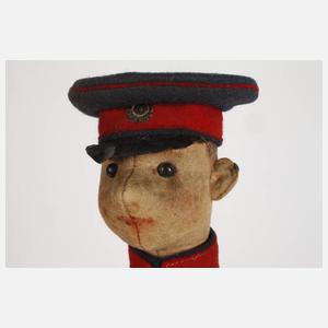 Steiff Puppe als Infanterist Leutnant
