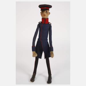 Steiff Puppe als Infanterist Leutnant
