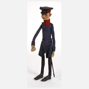 Steiff Puppe als Infanterist Leutnant