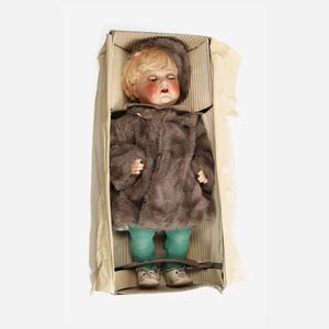 Franz Schmidt & Co. Porzellankopfpuppe im Karton