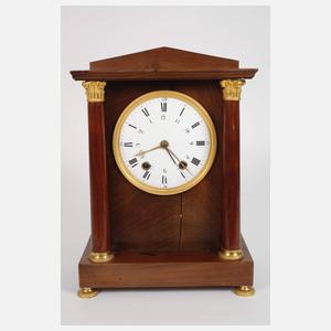 Klassizistische Stutzuhr mit Wecker