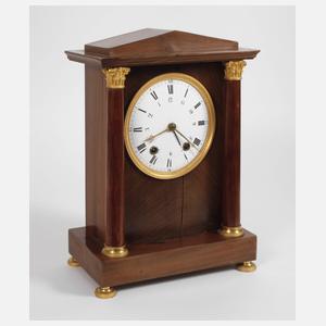 Klassizistische Stutzuhr mit Wecker