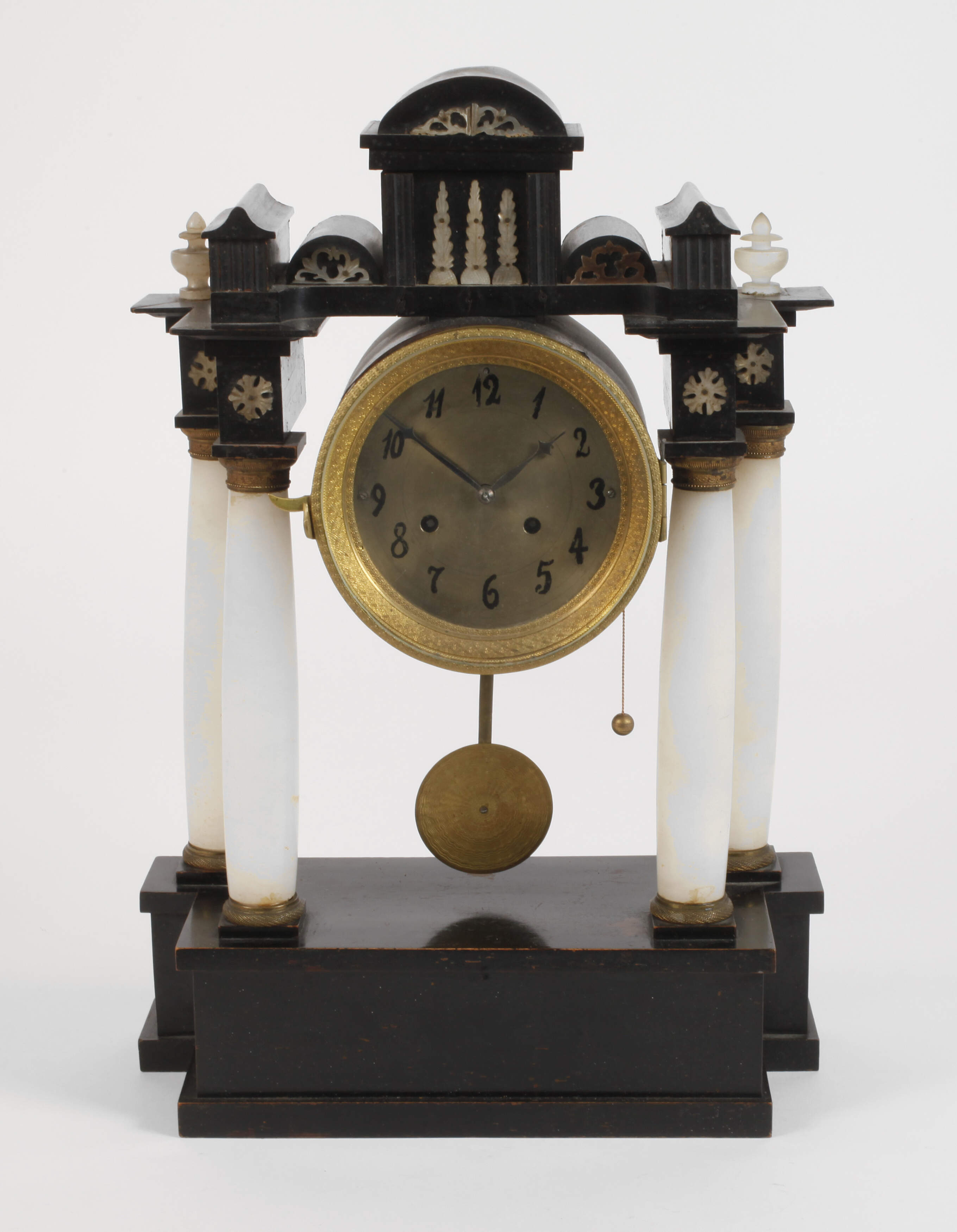 Säulenuhr Biedermeier