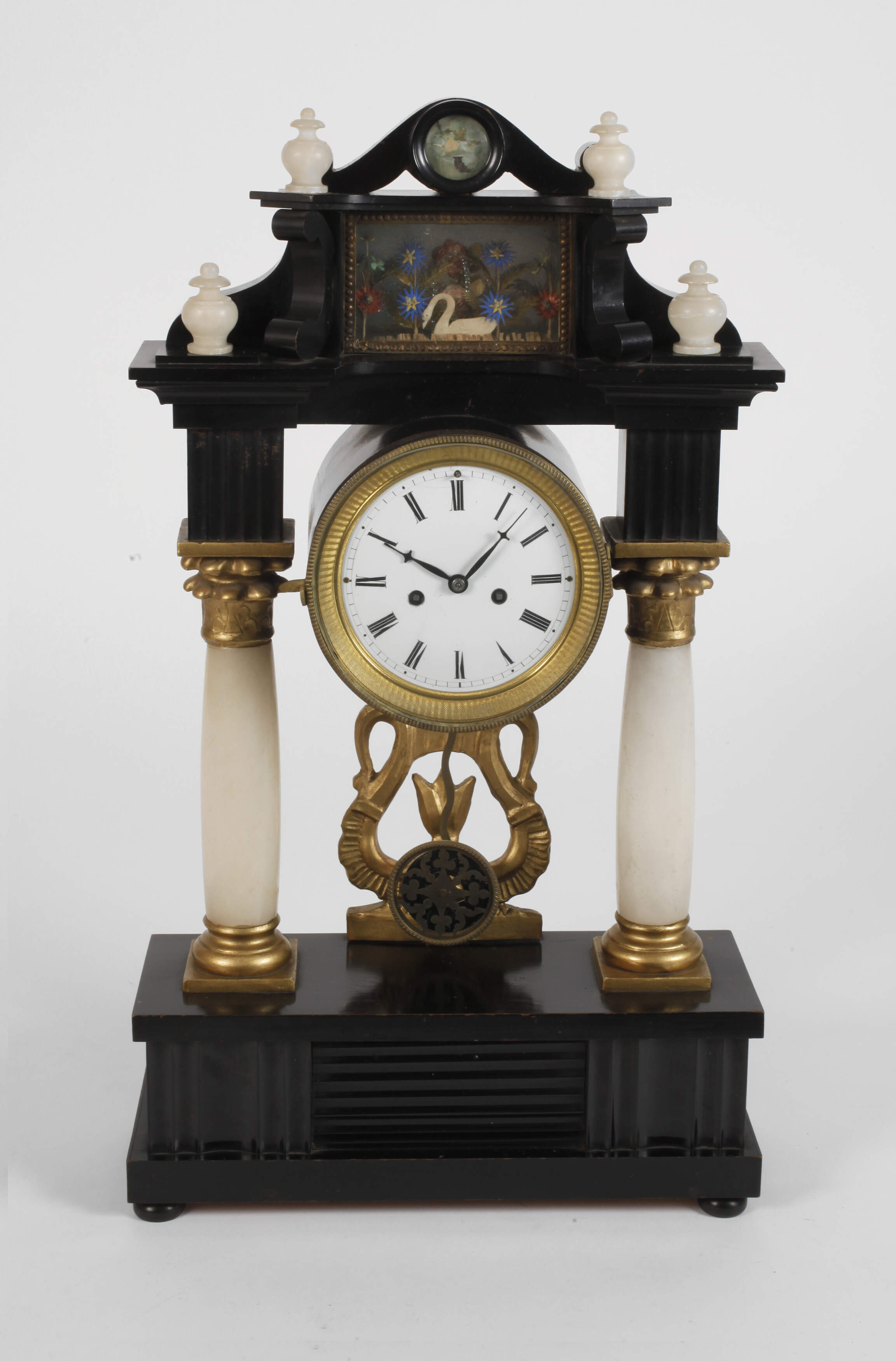 Säulenuhr Biedermeier