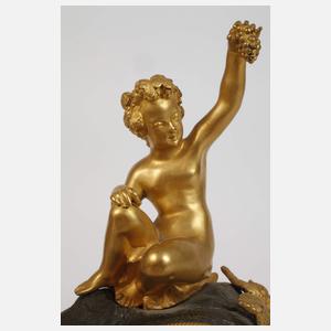 Kleine Kaminuhr Bronze