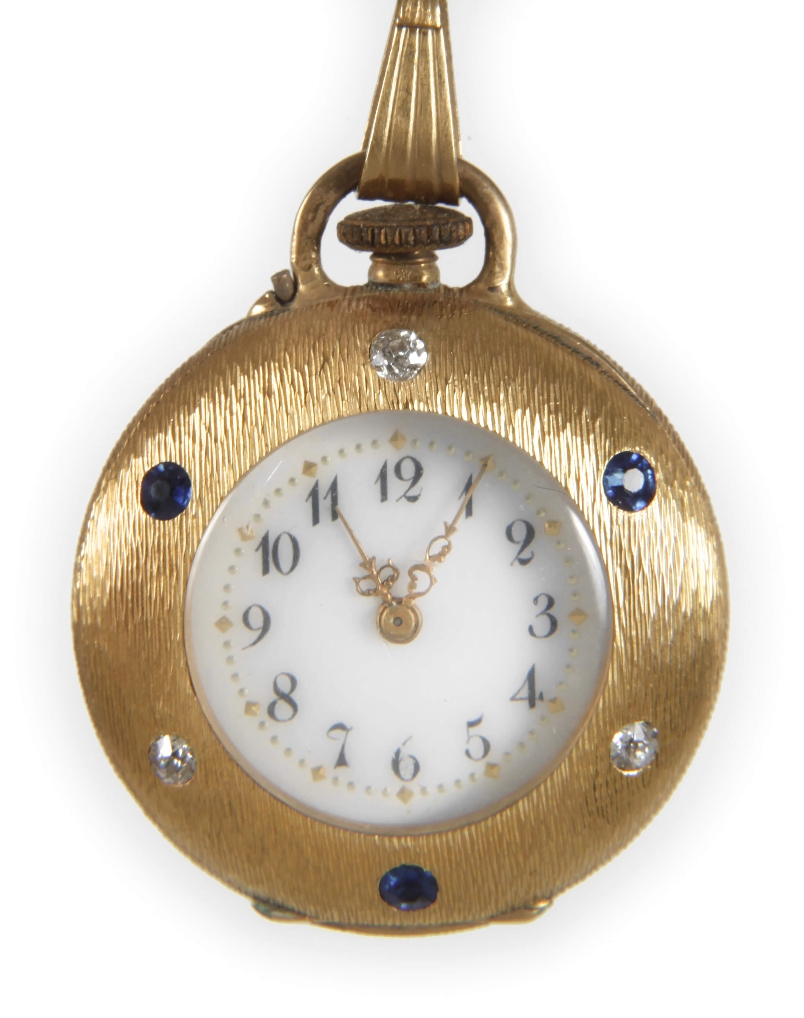 Feine Damenhängeuhr Gold