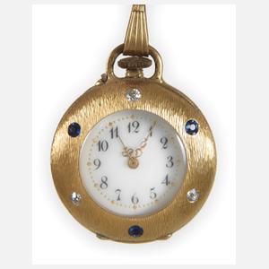 Feine Damenhängeuhr Gold