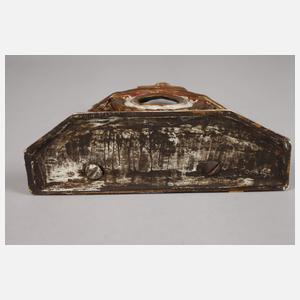 Geschnitzter Uhrenständer