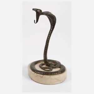 Uhrenständer als Schlange