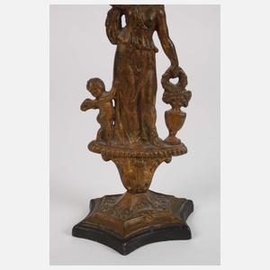 Uhrenständer als Karyatide