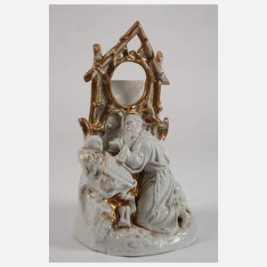 Figürlicher Uhrenständer Porzellan