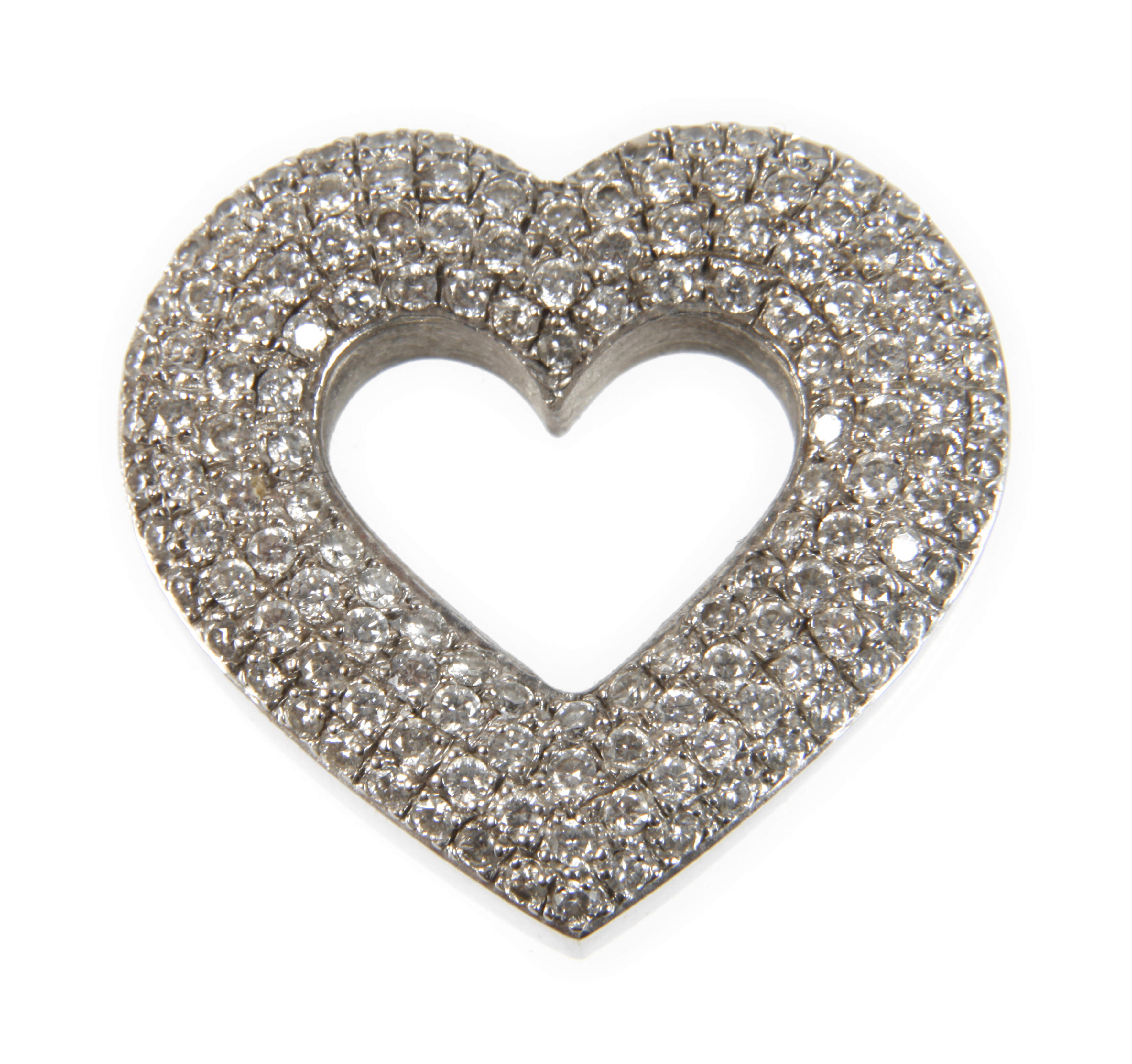 Herzanhänger mit Brillanten