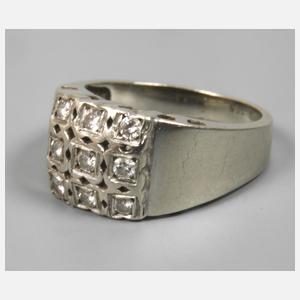 Damenring mit Diamanten