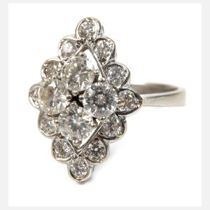 Damenring mit Brillanten