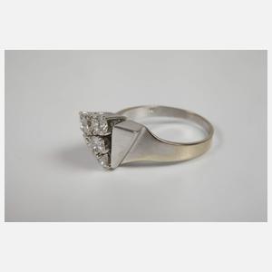 Moderner Brillantring