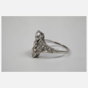 Art déco Ring mit Diamanten