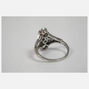 Art déco Ring mit Diamanten