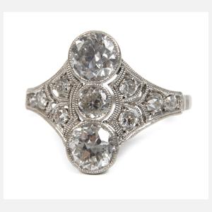 Art déco Ring mit Diamanten