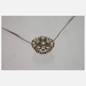 Brillantanhänger an Kette