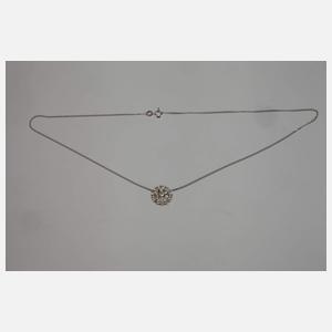 Brillantanhänger an Kette