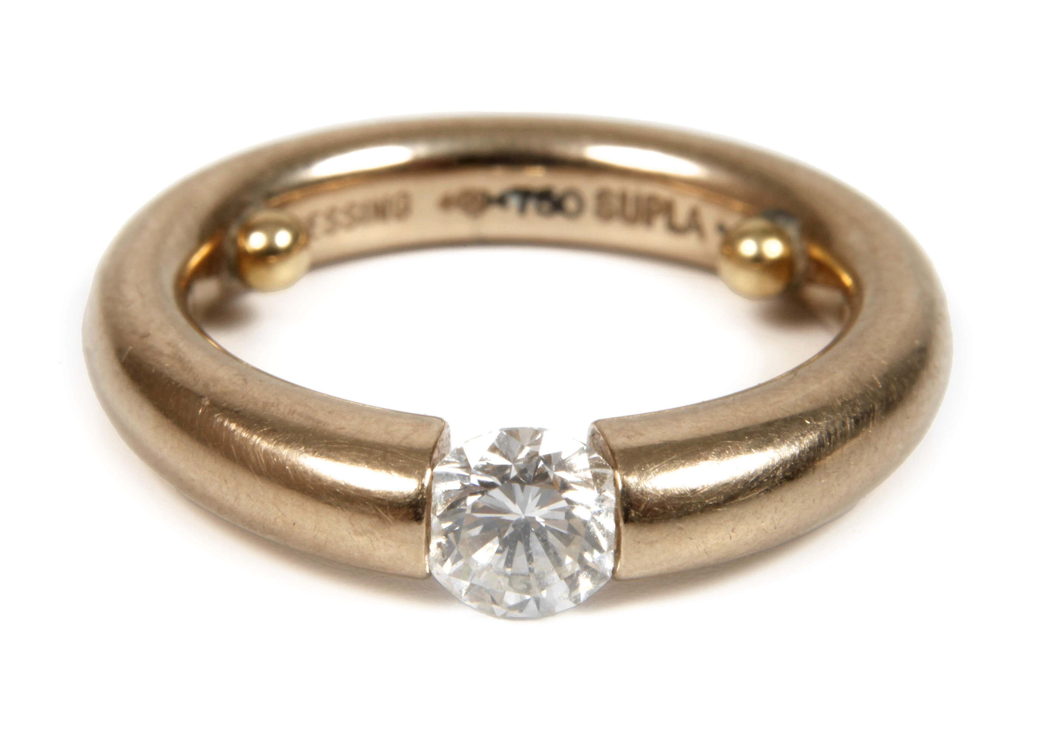 Niessing Spannring mit Brillant