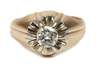 Herrenring mit Brillant von ca. 0,7 ct