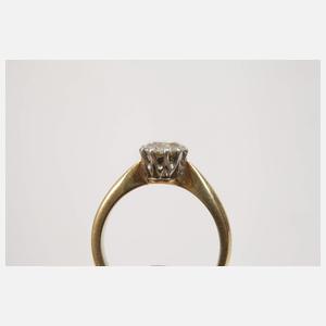 Solitärring mit Brillant von ca. 1 ct
