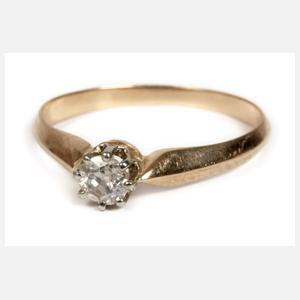 Solitärring mit Brillant
