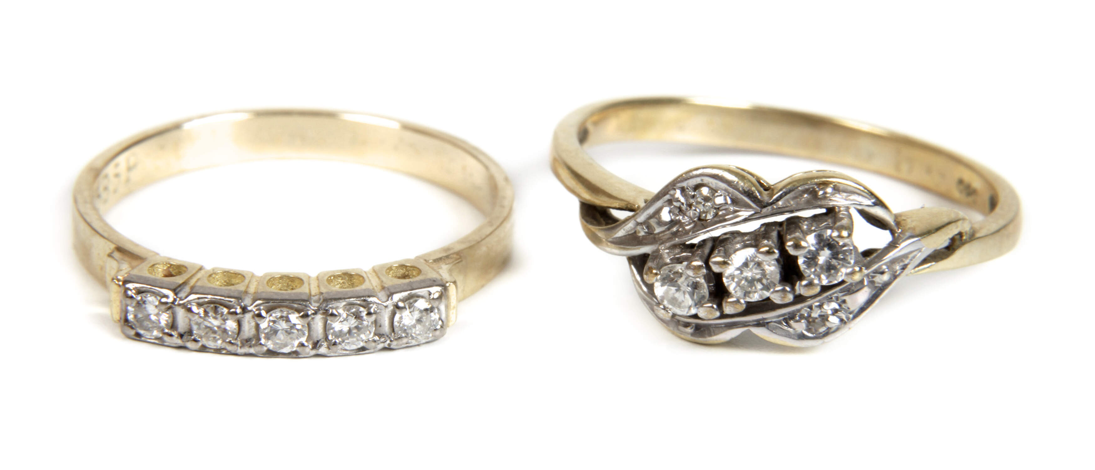 Zwei Diamantringe