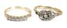 Zwei Diamantringe