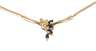Collier mit Saphiren und Diamanten