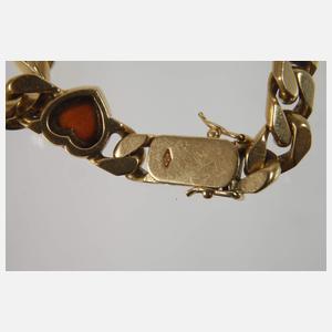 Schweres Armband mit Steinbesatz