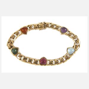 Schweres Armband mit Steinbesatz