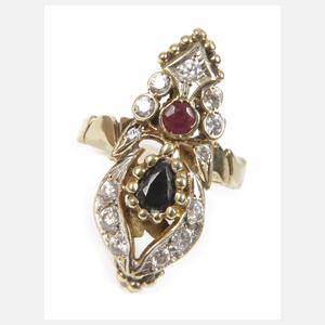 Ring mit Steinbesatz