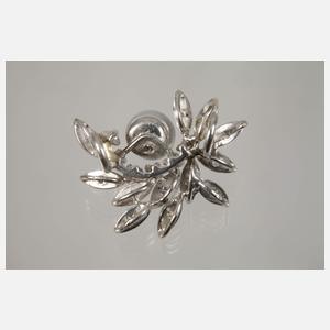 Anhänger mit Brillanten und Perlen