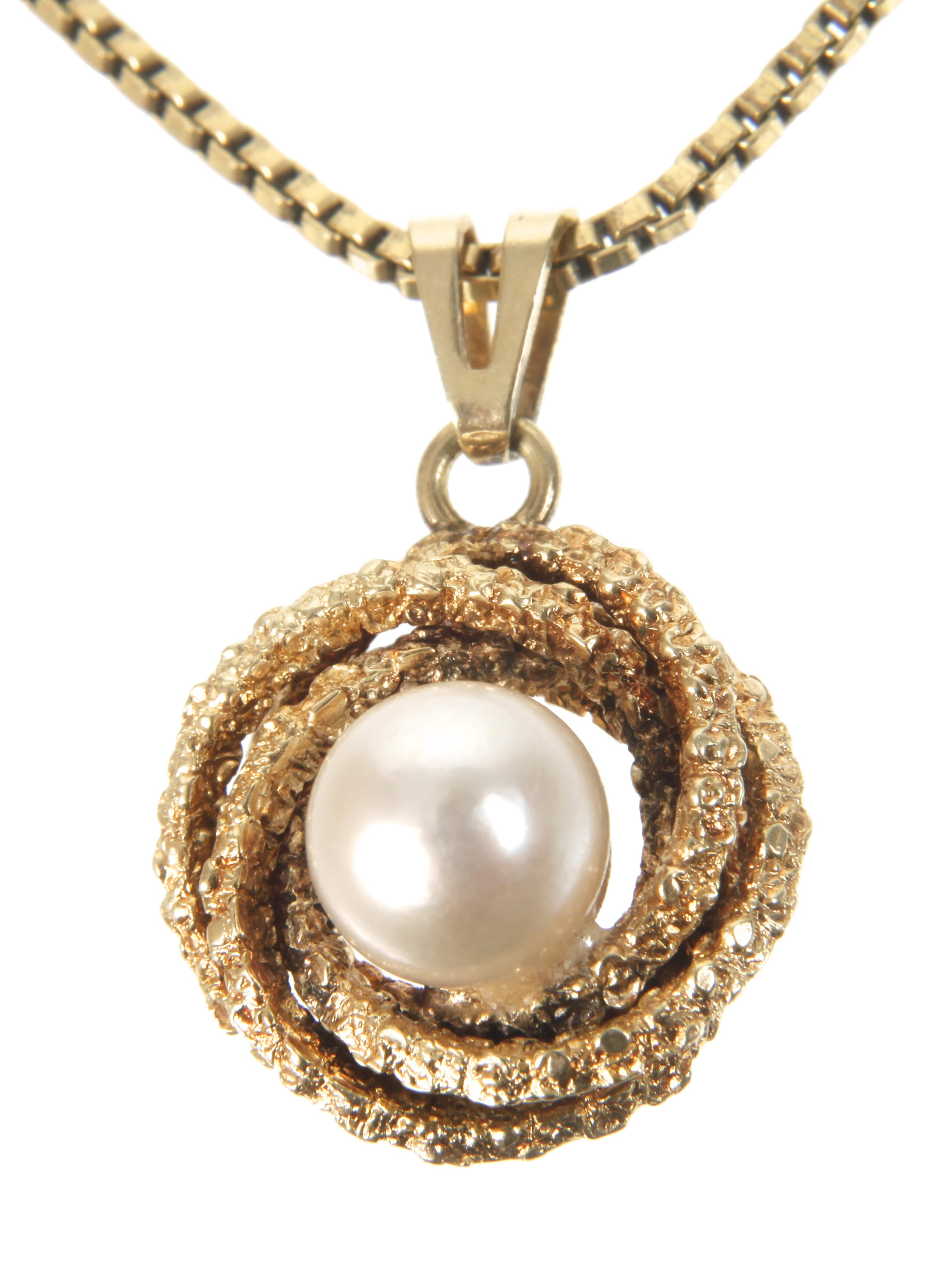 Anhänger mit Perle an Kette