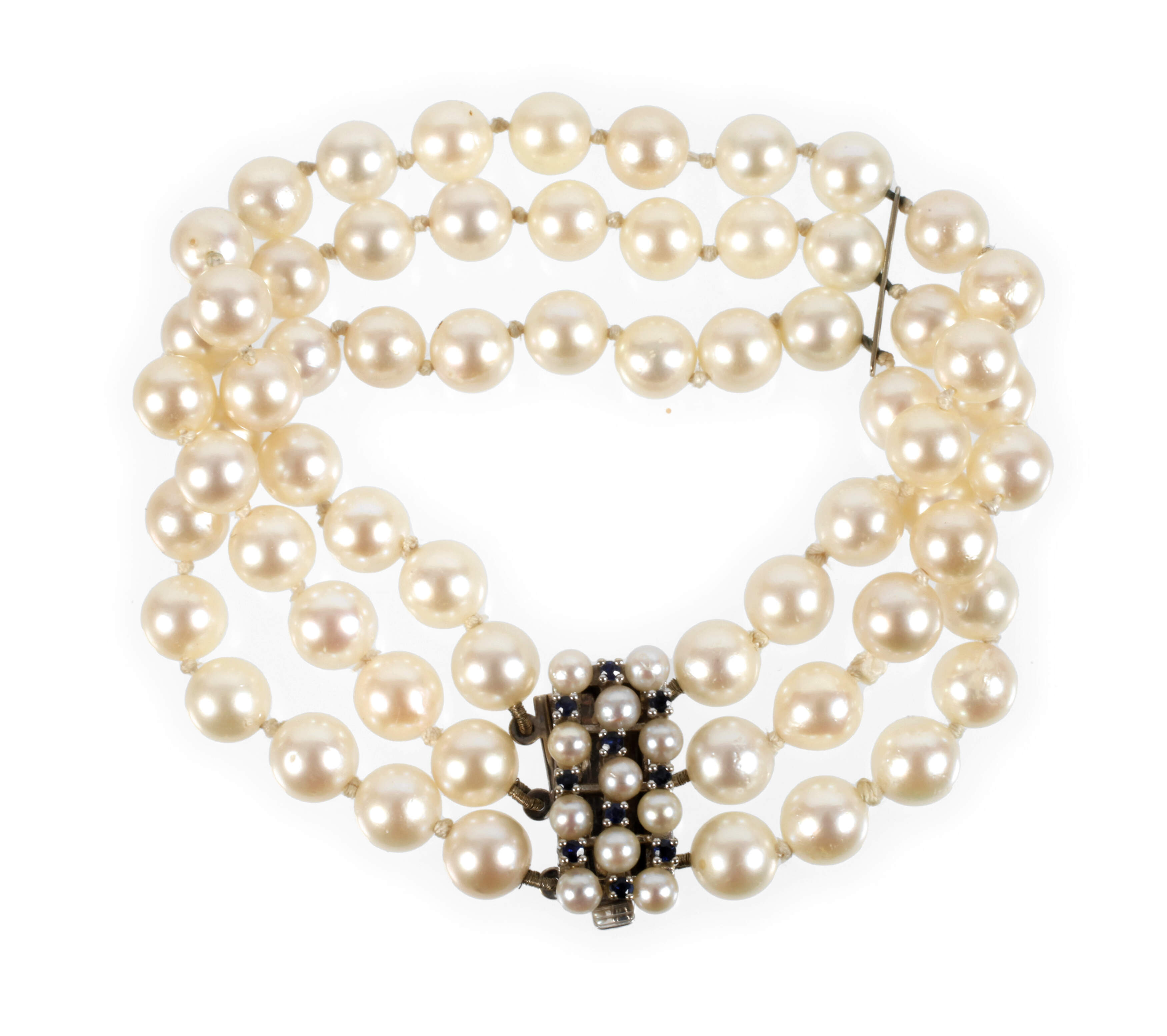 Dreireihiges Perlenarmband