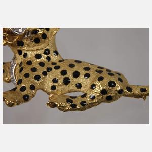 Leopardenbrosche