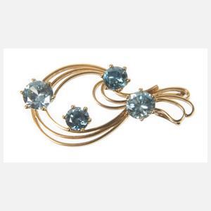 Anhänger mit Aquamarinen