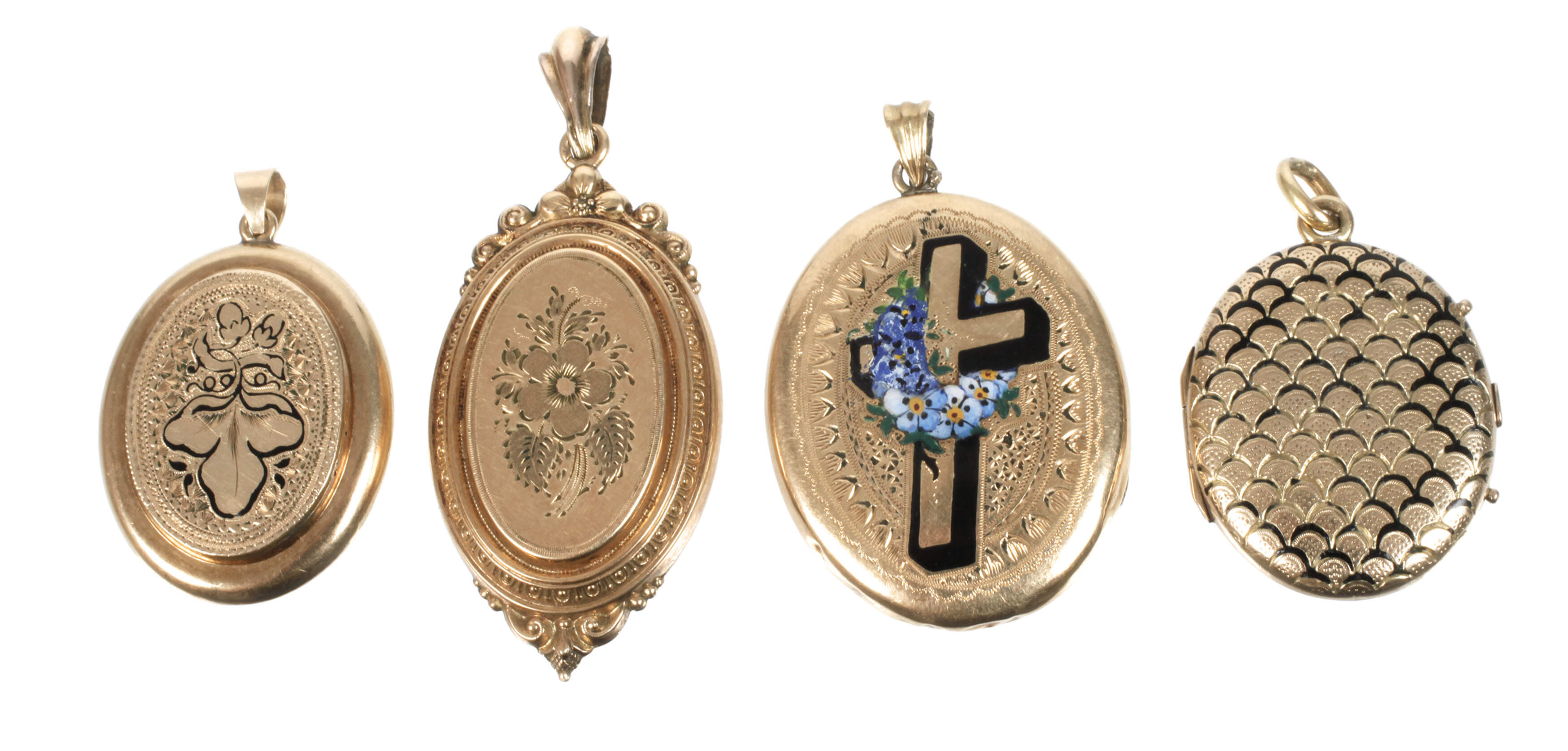 Vier Medaillonanhänger
